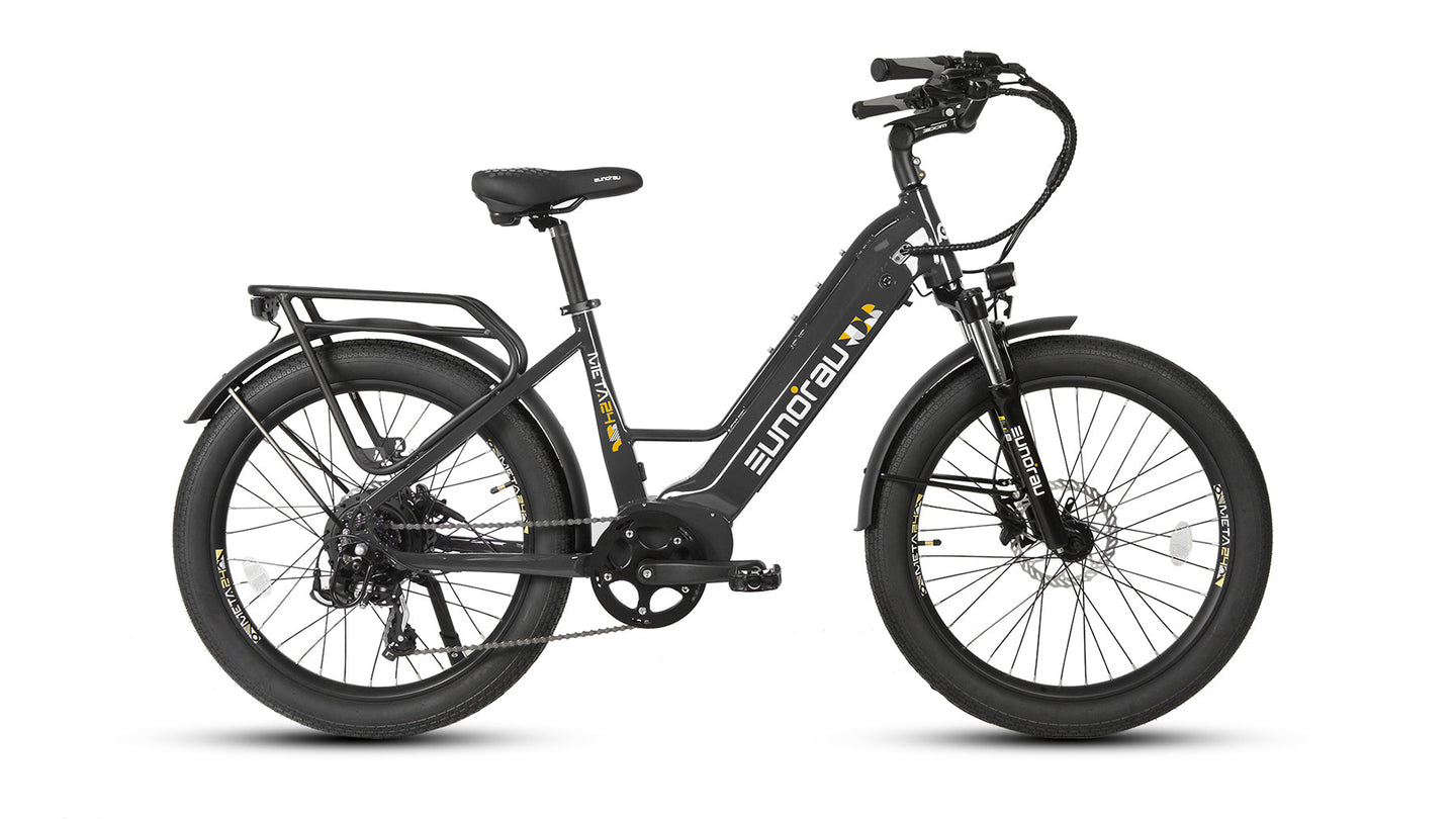 e commuter bicycle black