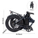 E-FAT-MN Foldable Step Over Fat Tire Electric Bike 