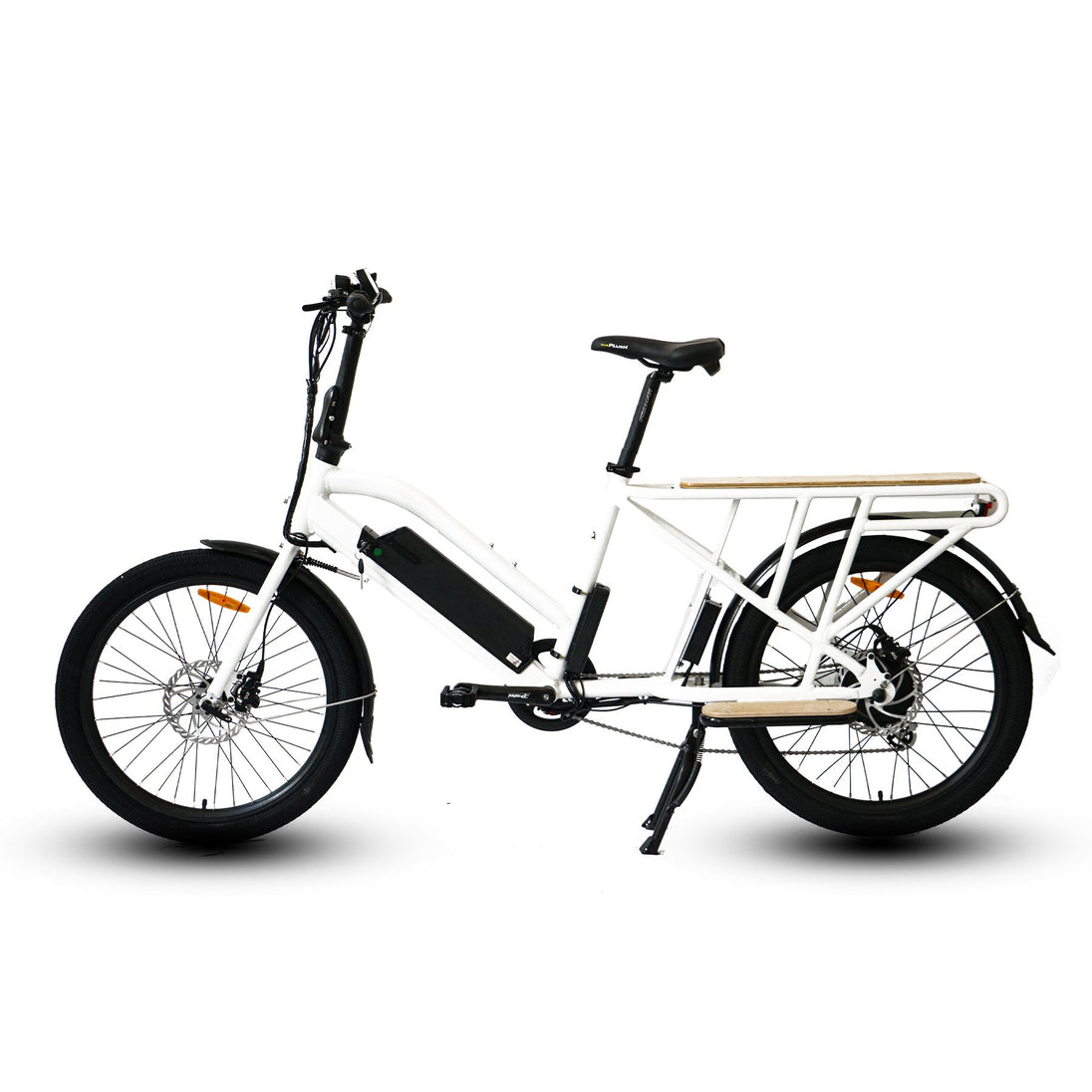 Eunorau-Max-Cargo-White-Electric-Bikes
