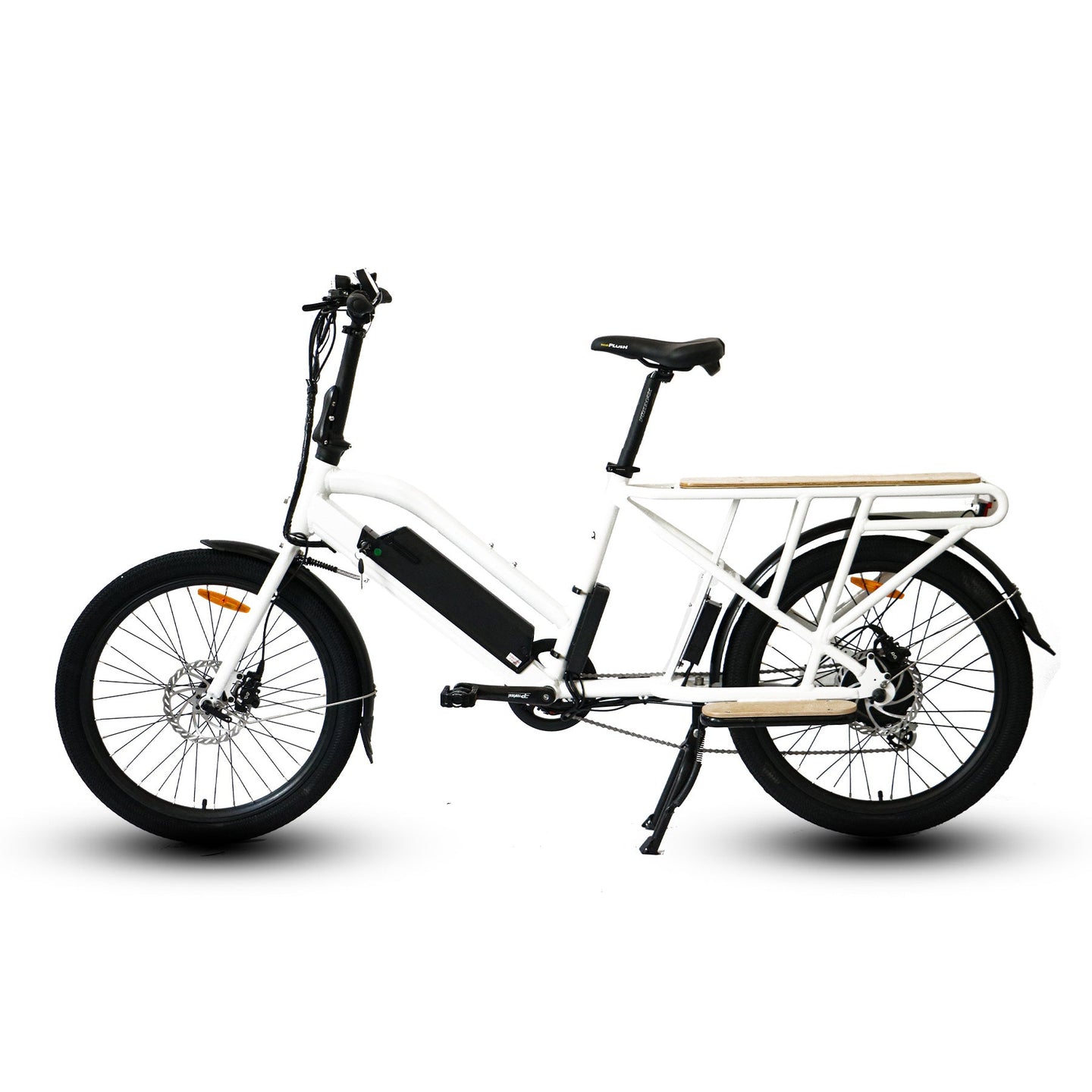 Eunorau-Max-Cargo-White-Electric-Bikes