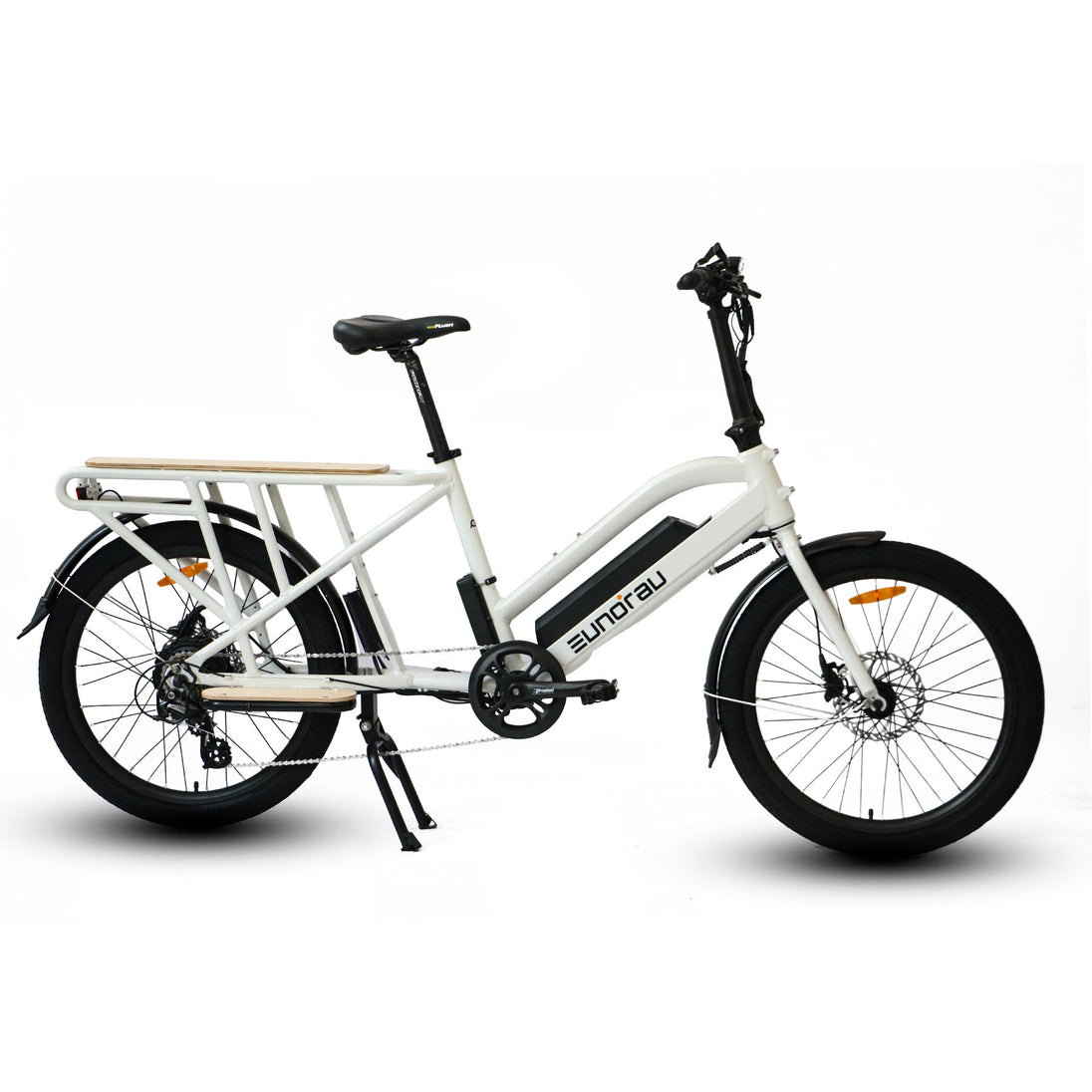 Eunorau-Max-Cargo-White-Electric-Bikes