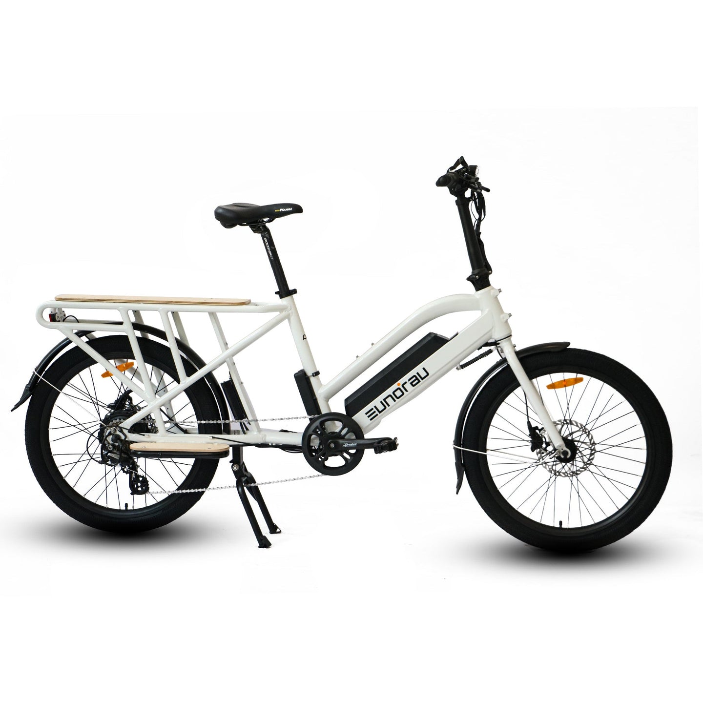Eunorau-Max-Cargo-White-Electric-Bikes
