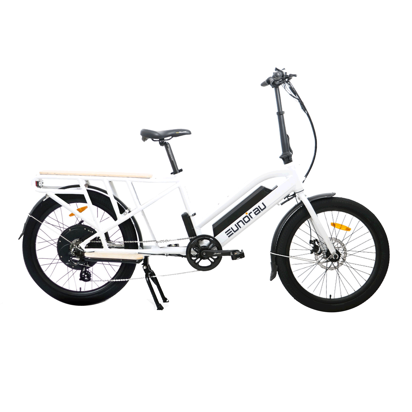 Eunorau-Max-Cargo-White-Electric-Bikes